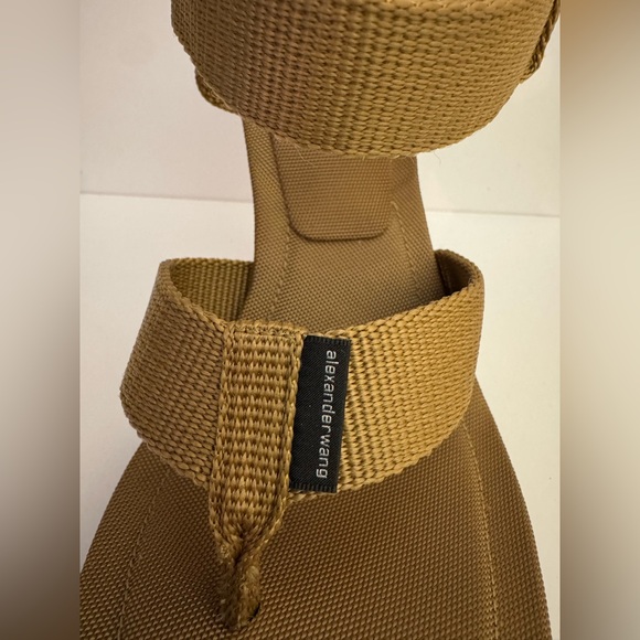 Alexander Wang Julie Lug Sport Thong Sandal Webbing in Sand - Picture 9 of 13